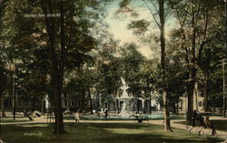 Fountain View in Steuben Park Utica, NY Postcard Postcard Postcard