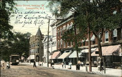 Main Street, Looking West Postcard