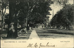 Main Street View Postcard