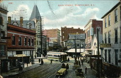 Main Street View Pawtucket, RI Postcard Postcard Postcard
