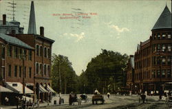 Main Street, Looking East Southbridge, MA Postcard Postcard Postcard