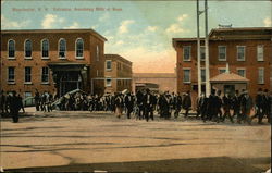 Entrance, Amoskeag Mills at Noon Manchester, NH Postcard Postcard Postcard