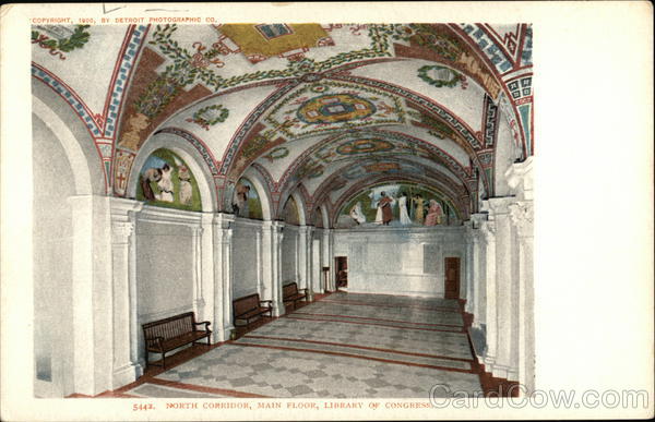 North Corridor, Main Floor, Library of Congress Washington District of Columbia