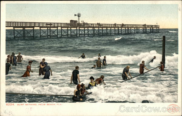 Surf Bathing Palm Beach Florida