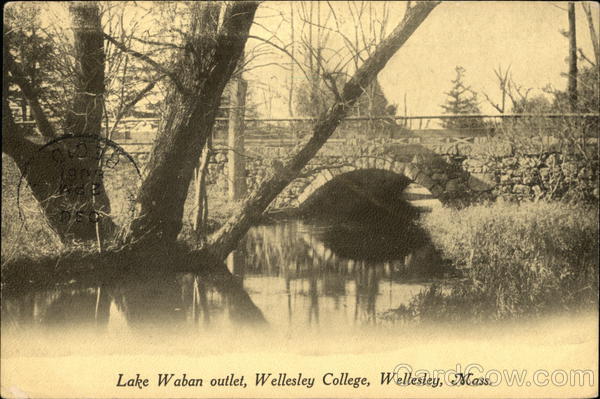 Lake Waban Outlet at Wellesley College Massachusetts