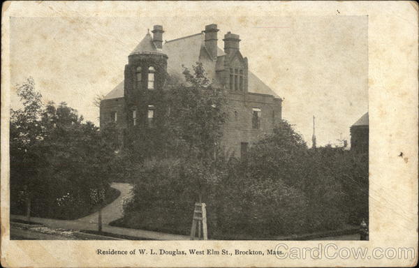 Residence of W. L. Douglas, West Elm St. Brockton Massachusetts