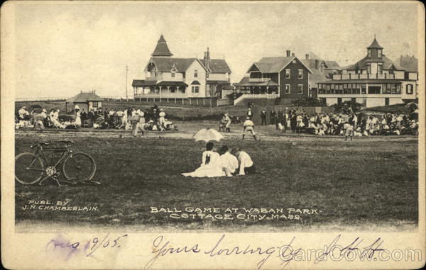 Ballgame at Waban Park Oak Bluffs Massachusetts