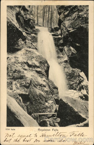 View of Royalston Falls Massachusetts