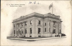 US Post Office Building Zanesville, OH Postcard Postcard 