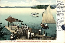 Point Breeze Lake Webster, MA Postcard Postcard Postcard