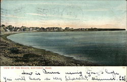 View of the Beach Winthrop, MA Postcard Postcard Postcard