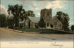 Unitarian Church Winchester, MA Postcard Postcard Postcard