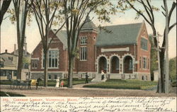 Carnegie Library Waterville, ME Postcard Postcard Postcard