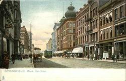 Main Street Springfield, MA Postcard Postcard Postcard