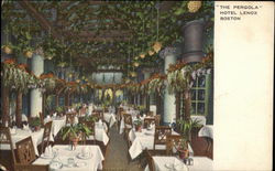 "The Pergola" at Hotel Lenox Postcard