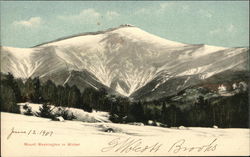 Mount Washington in Winter New Hampshire Postcard Postcard Postcard