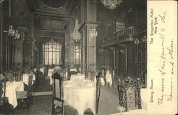 Dining Room at The Gregorian Hotel New York, NY Postcard Postcard Postcard