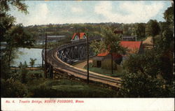Trestle Bridge North Foxboro, MA Postcard Postcard Postcard