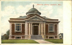 Memorial Library Rockland, MA Postcard Postcard Postcard