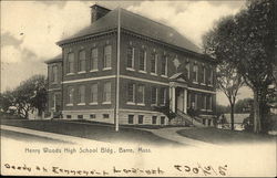 Henry Woods High School Bldg. Barre, MA Postcard Postcard Postcard