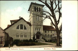 Central Methodist Church Brockton, MA Postcard Postcard Postcard