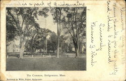 The Common Bridgewater, MA Postcard Postcard Postcard