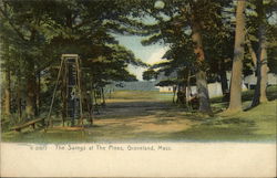 The Swings at The Pines Groveland, MA Postcard Postcard Postcard