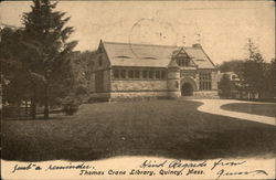 Thomas Crane Library Postcard