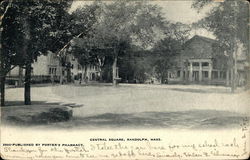 Central Square Randolph, MA Postcard Postcard Postcard