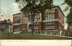 High School Marlboro, MA Postcard Postcard Postcard