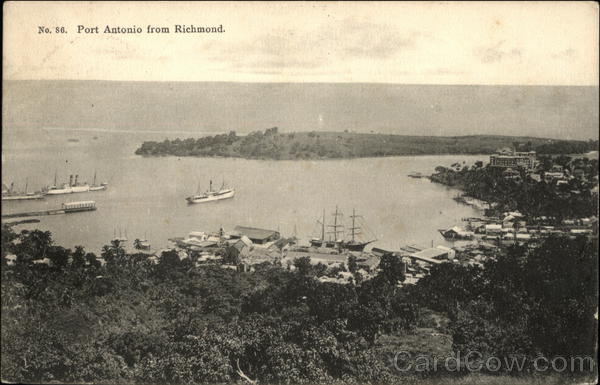 Port Antonio from Richmond Jamaica
