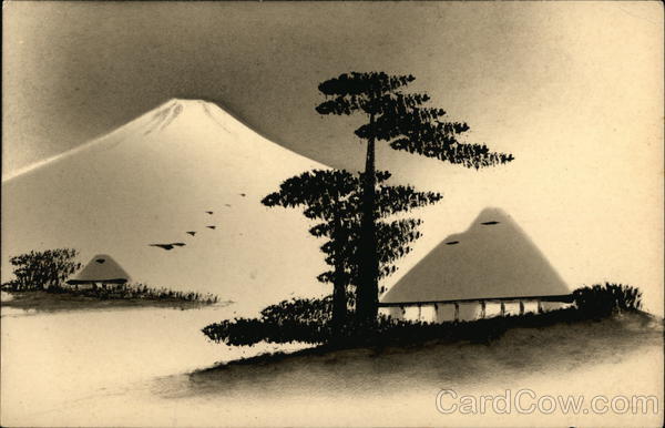 Hand Lacquered Mount Fuji. Urushi Fujinomiya Japan