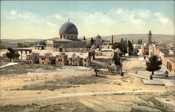General View of Temple Area, Jerusalem Israel