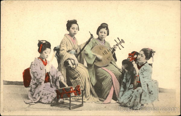 Four Japanese Women with Instruments