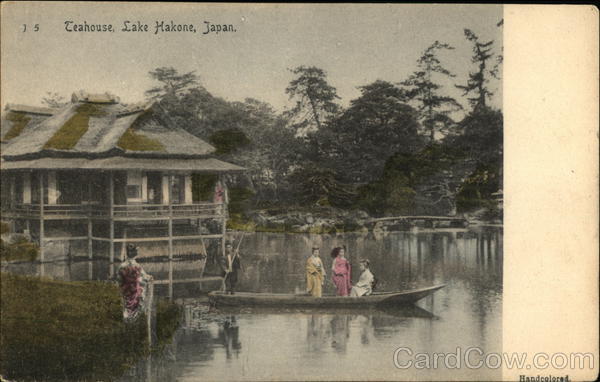 Teahouse on Lake Hakone Japan