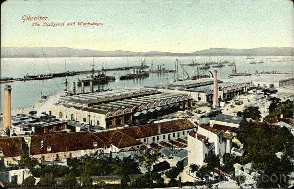 Dockyard and Workshops Gibraltar Spain