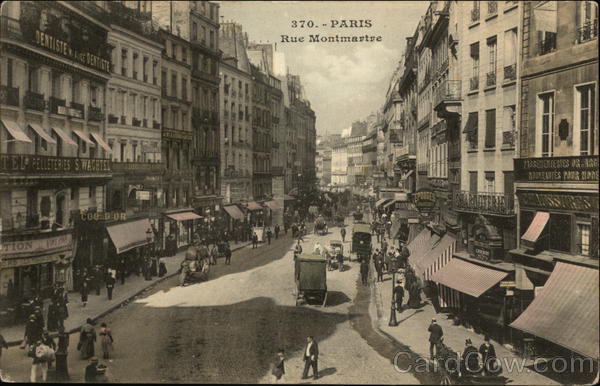 Rue Montmartre Paris France