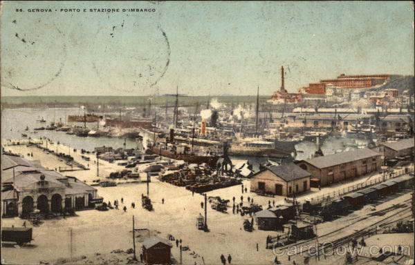 Porto e Stazione d'Imbarco Genoa Italy