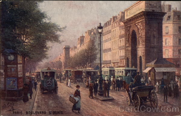 Paris. St. Denis Boulevard France