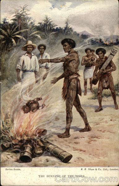 The burning of the idols Great Britain