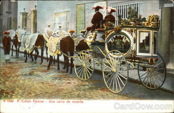 A Cuban Hearse (Horse-Drawn)