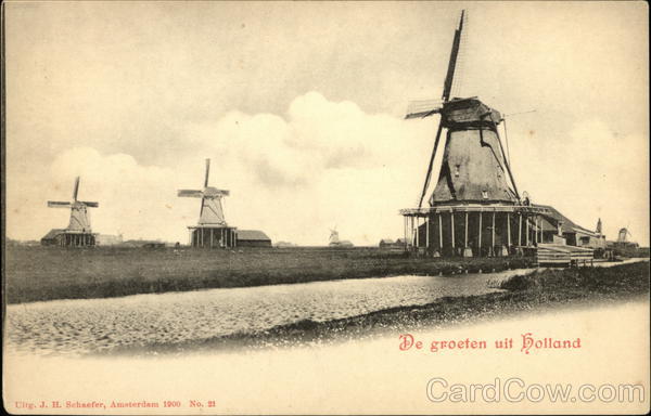 Greetings from Holland The Netherlands J. H. Schaefer