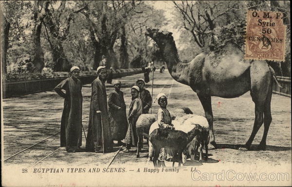 Egyptian Types and Scenes - A Happy Family Africa