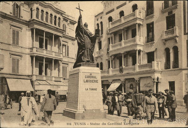 Statue of Cardinal Lavigerie Tunis Tunisia Africa