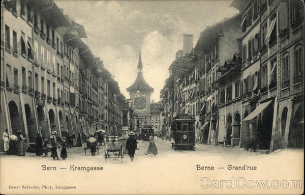 Photo of Kramgasse street in Bern Switzerland