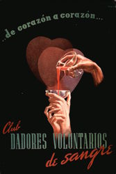 Club De Dadores Voluntarios De Sangre (Donate Blood) Buenos Aires, Argentina Postcard Postcard
