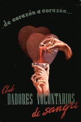 Club De Dadores Voluntarios De Sangre (Donate Blood) Postcard