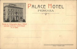 Palace Hotel Perugia, Italy Postcard Postcard