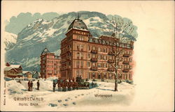 Hotel Baer Grindelwald, Switzerland Postcard Postcard