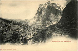 Grindelwald und Wetterhorn Postcard